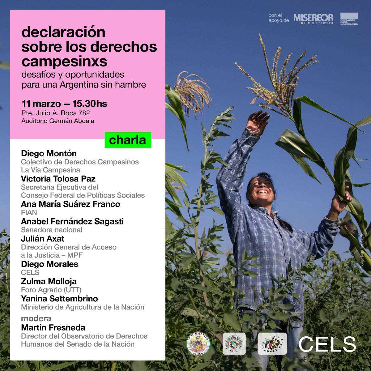 Derechos Campesinos Para Un Pa S Sin Hambre Cels